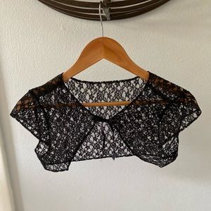 Short Sleeve Cardigans Lace Crop Cover Up Top